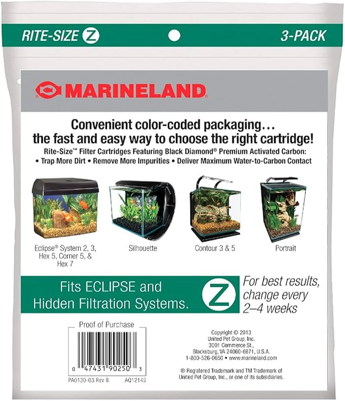 MarineLand Rite Size Aquarium Filter Cartridge Bundles - Image 2