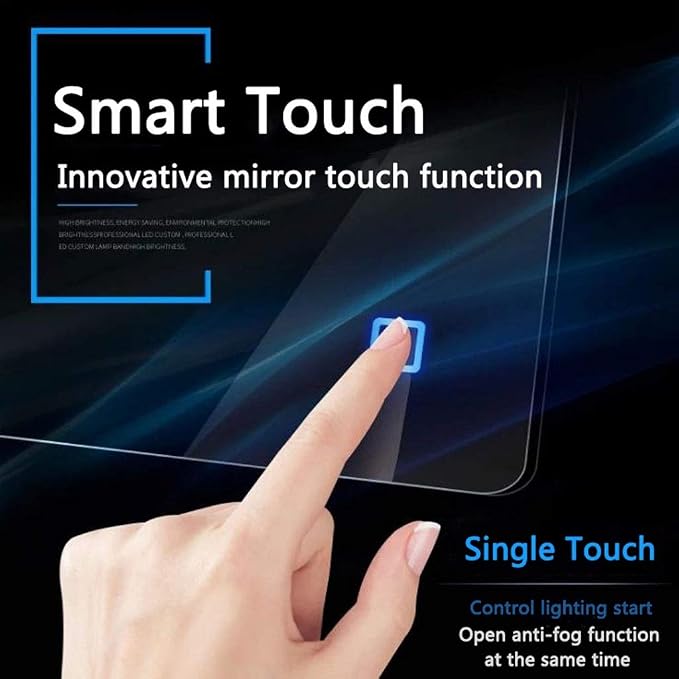 600 x 800mm LED Wall Mounted Bathroom Mirror - Image 5