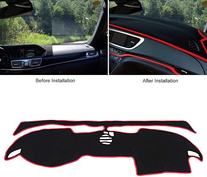 Car Dashboard Cover Anti Dash Mat Pad, Premium Polyester Sun Shade Protector - Image 7