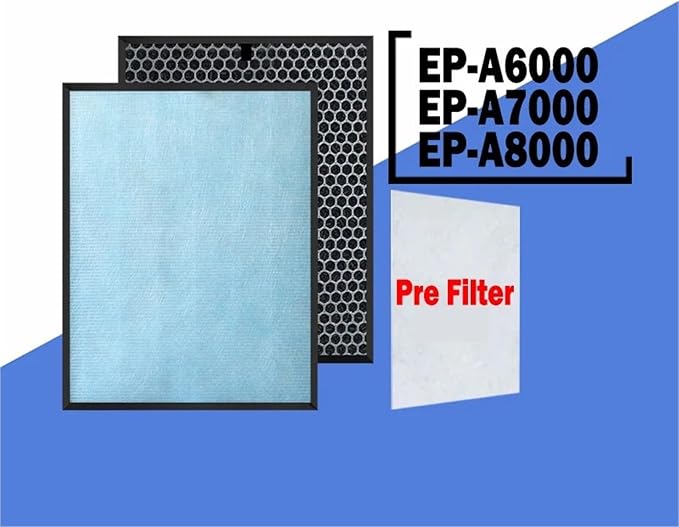 Replacement Filter, Compatible For Hitachi, EP-A6000 EP-A7000 EP-A8000 Air - Image 2