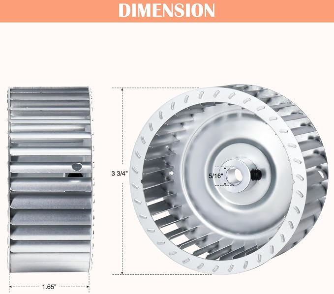 Hiorucet LA11XA048 Blower Wheel - Image 2
