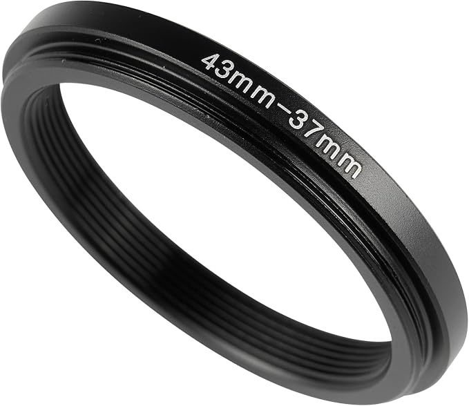 43-37mm Metal Step-Down Ring Adapter Compatible by Unknown
