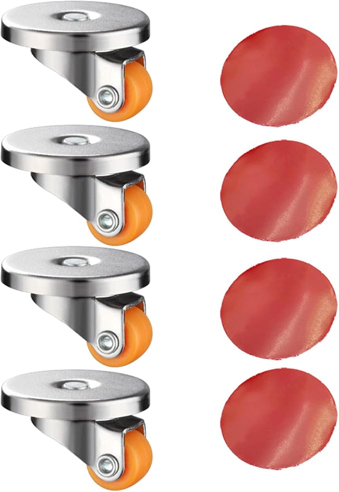 4Pieces Furniture Casters with Stick Adhesive Small Appliance Rollers Home by Unknown