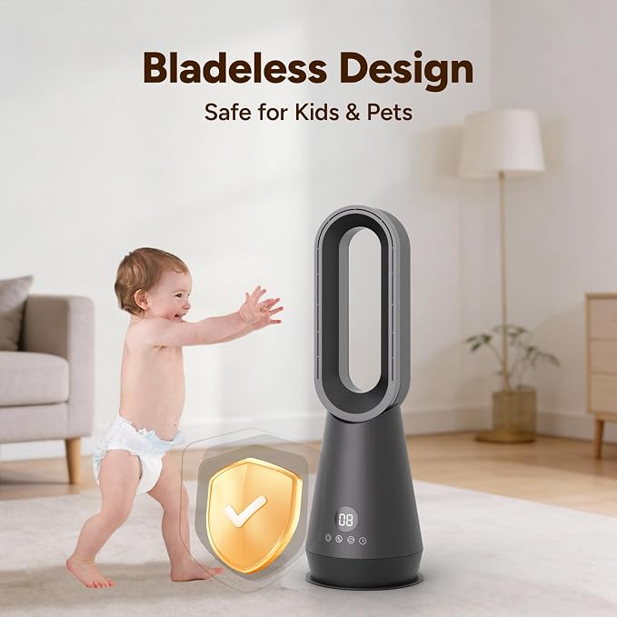 2-in-1 Bladeless Tower Fan - Image 5