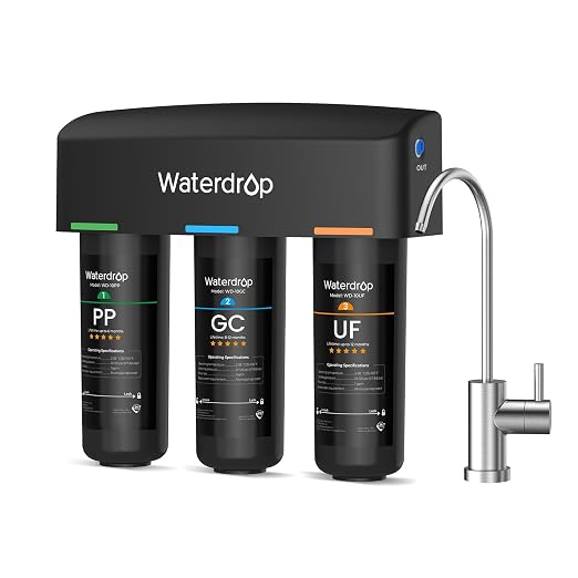 Waterdrop TSB-UF 0.01 μm Ultra Filtration Under Sink Water Filter System by Waterdrop