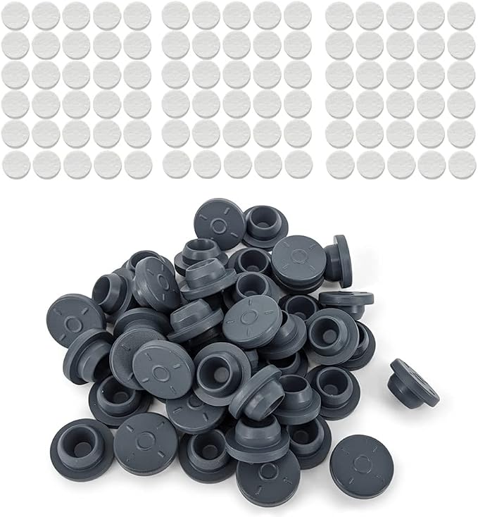 100PCS Self Healing Injection Ports and 120PCS Synthetic Filter Stickers by NRAMOOS