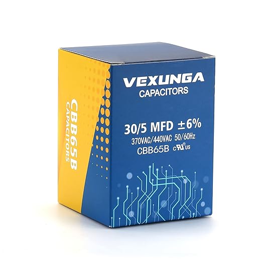 VEXUNGA 30/5 uF 30+5 MFD 370VAC or 440VAC Dual Run Start Round A/C Capacitor - Image 5