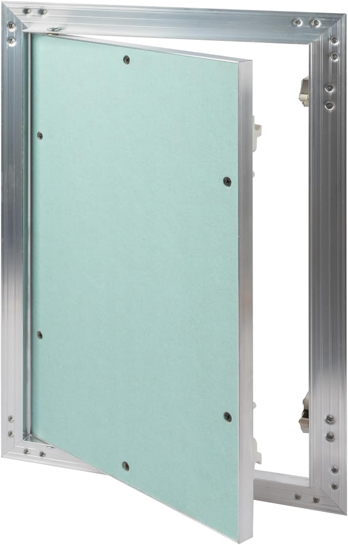 10" x 16" Inch Aluminum Drywall Access Panel - Service Shaft Door - Plumbing, Electricity, Heating, Alarm Wall Inspection hatch for Drywall - Bathroom Service Access Hole Cover