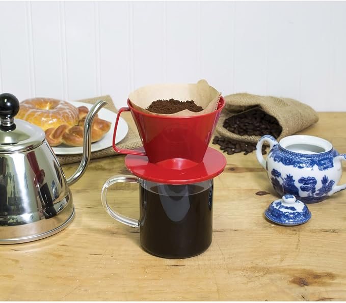Fino Pour-Over Coffee Brewing Filter Cone, Number 1-Size, Brews 1 to 2-Servings - Image 4