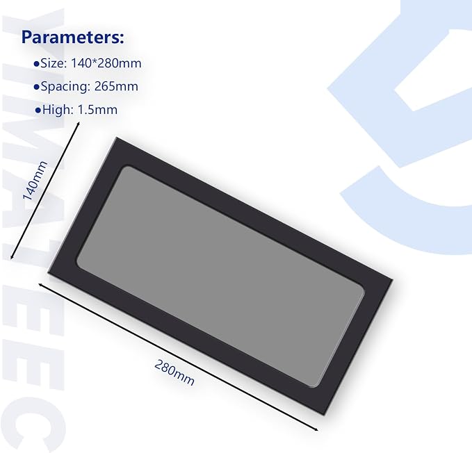 Dust Filter PC 140mmx280mm for Computer Cooler Fan/PSU/Routers Nylon 80 Mesh - Image 6
