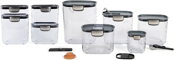 ProKeeper+ Airtight Food Storage Container Set – Clear Plastic Flour and Sugar by Unknown