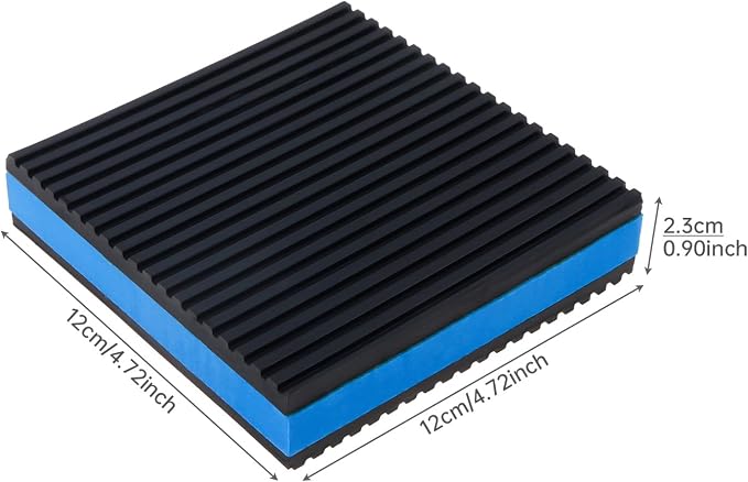 4-Pack Anti-Vibration Pads 4.7 x 4.7 x 7/8-inch, Heavy Duty Rubber Sound - Image 2