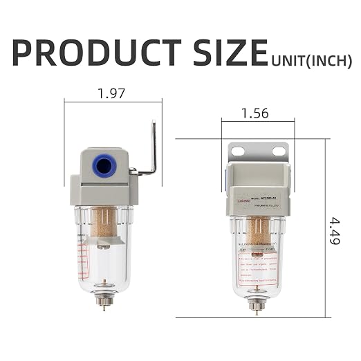 Air Compressor Water Separator 1/4”NPT, Compressed Air Line Filter, Air Dryer - Image 3