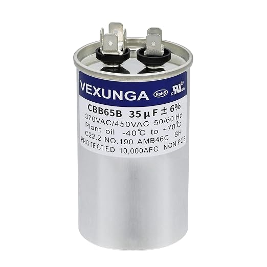 VEXUNGA 35uF 35 MFD 370VAC 440VAC 450VAC 50/60Hz CBB65 CBB65B Run Start by VEXUNGA