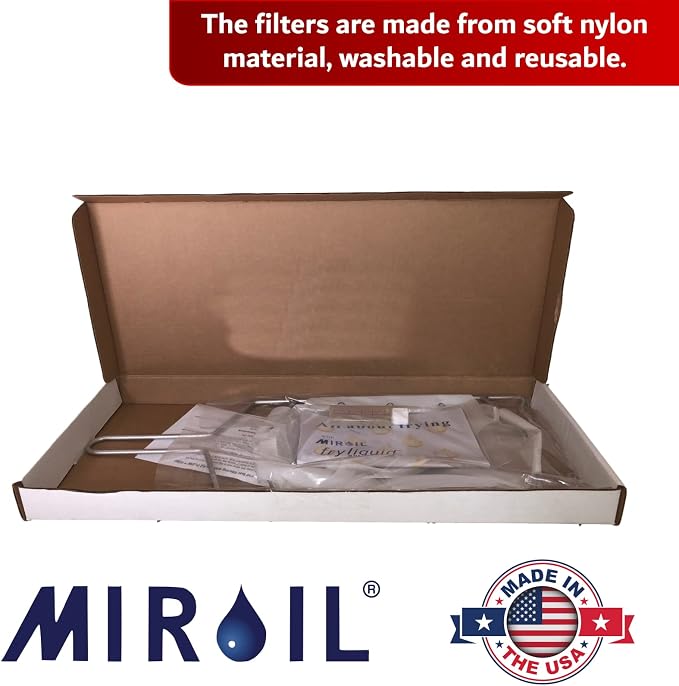 MirOil B22FS Fryer Oil Filter Bag & Frame Combo, Extends Life, Polish Hot & - Image 5