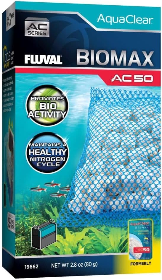 Fluval - BIOMAX for AC50 Power Filter, 2.8 oz / 80 g – for Use in Freshwater & by Fluval