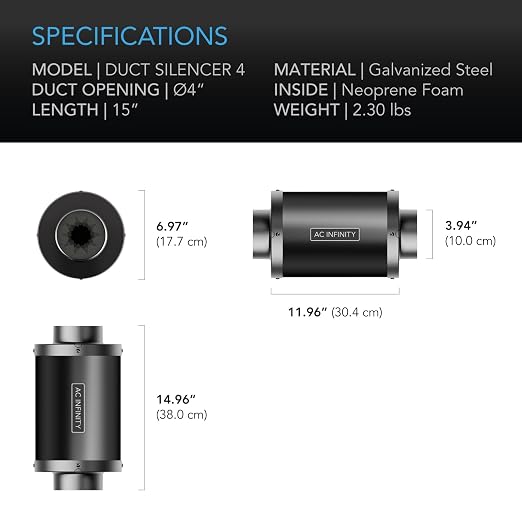 AC Infinity Inline Duct Fan Silencer - Image 5