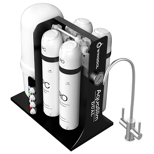 WINGSOL Integrated Reverse Osmosis Water Filter, NSF/ANSI 42/53/58, Dual Outlet by WINGSOL