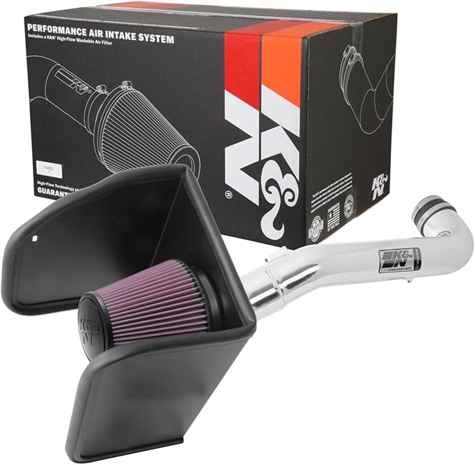 K&N Cold Air Intake System: High-Flow Air Filter, Increase Performance & by KNEngineeringInc