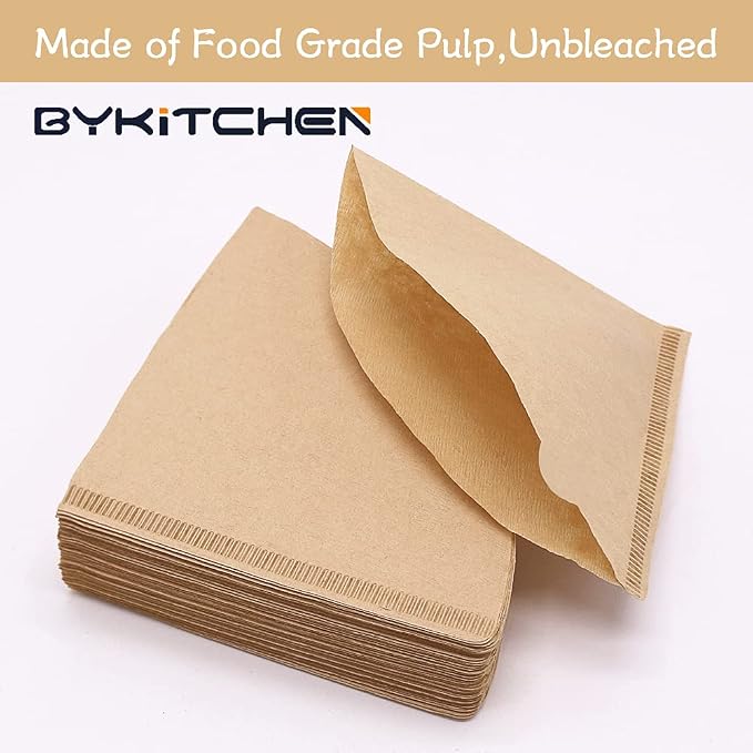 BYKITCHEN Size 02 Cone Coffee Filters, Disposable Paper Coffee Filters - Image 3