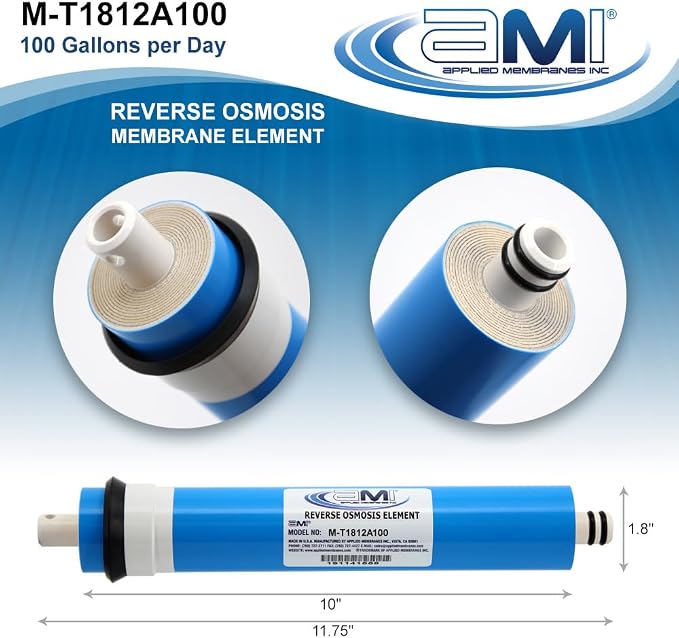 APPLIED MEMBRANES INC. 100 GPD Reverse Osmosis Membrane | RO Membrane Water - Image 2