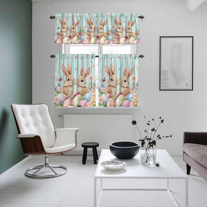 Easter Kitchen Curtains Set 3 Piece - Image 8