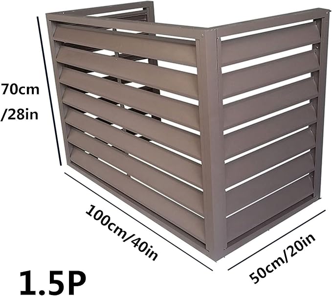 Aluminum Outdoor Condenser Protective Cover, freestanding Enclosure to Cover - Image 2