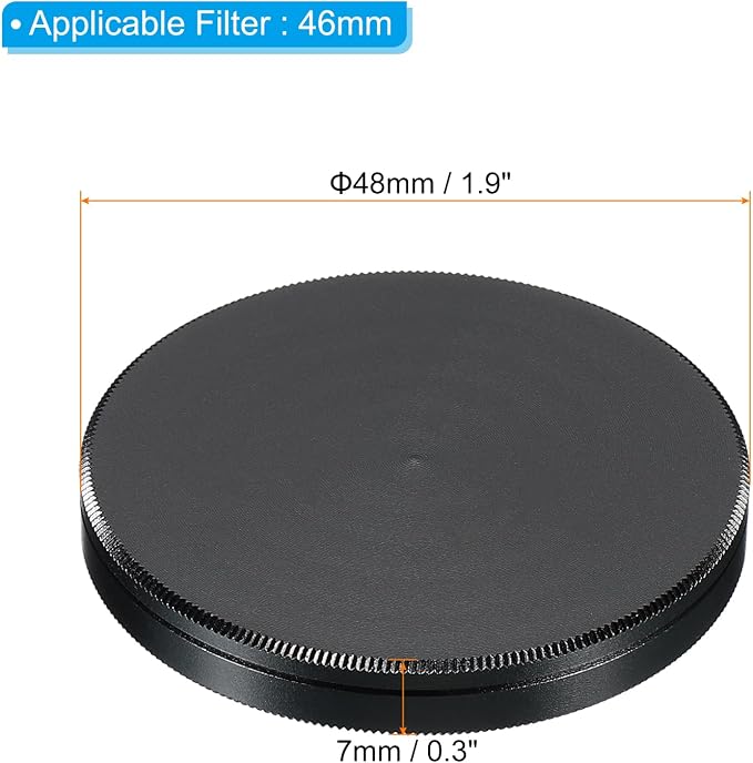 PATIKIL 46mm Lens Cap, Camera Lens Cap Cover Universal Lens Filter Stack Cap - Image 2