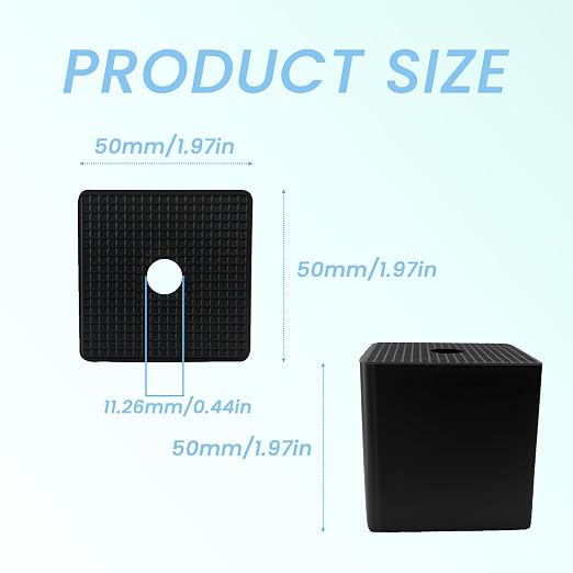 Rubber Anti-Vibration Pads & Shock Absorbing Pads 4 Pack, 50×50×50 mm Thick - Image 2
