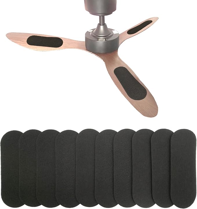 10 Pack Ceiling Fan Filters, Activated Coconut Charcoal Fan Blade Air Purifier by Cizenal