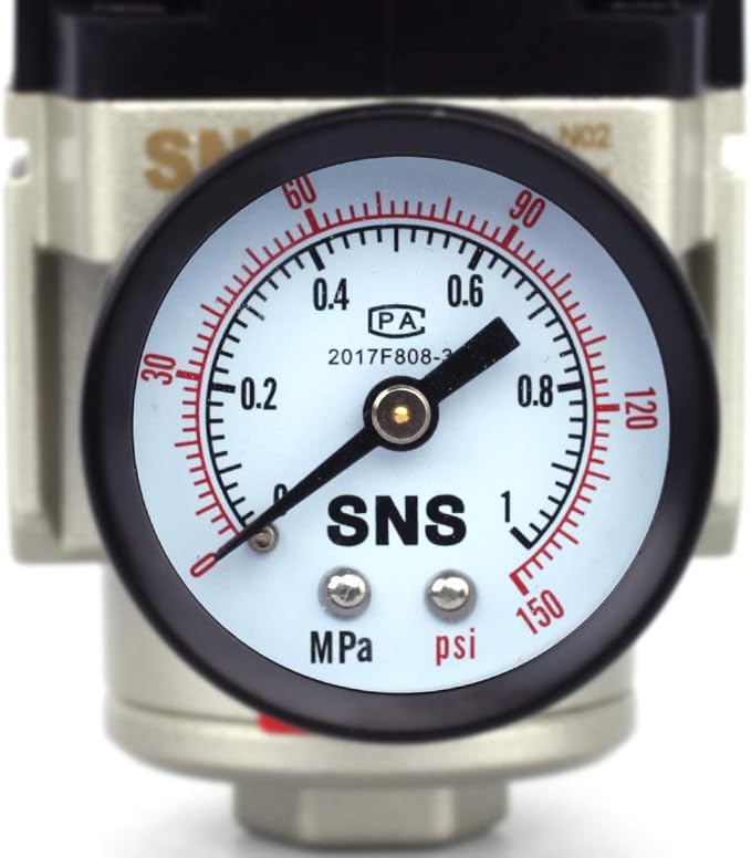 SNS AR3000-N02 Female Thread 1/4 NPT Air Pressure Regulator 0-150 PSI Adjustable - Image 4