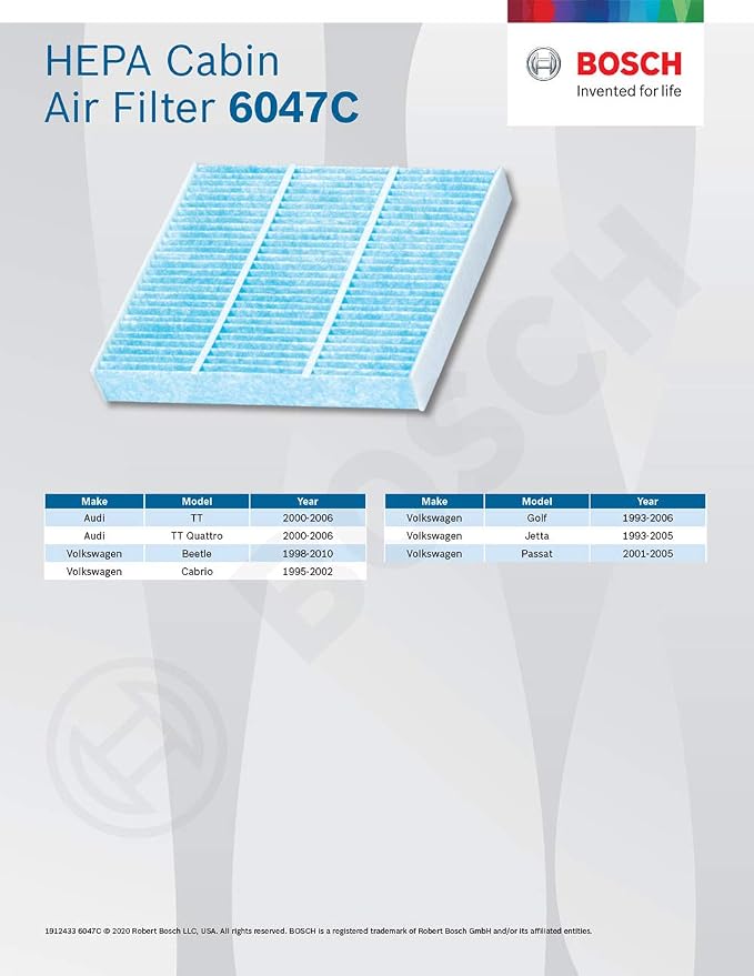BOSCH 6047C HEPA Cabin Air Filter - Image 6