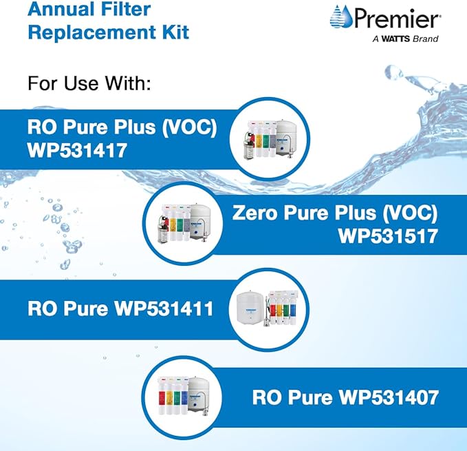Watts Premier Annual RO Pure Plus 5-Pack Filtration Kit - Image 5