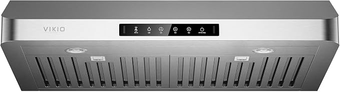 30 Inch Under Cabinet Range Hood, 980CFM Fast Venting Ducted, Kitchen Hood by VIKIOHOME