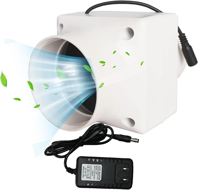 3 Inch Exhaust Inline Duct Fan 12V 7W Grow Tents Ventilation Exhaust Fan Low by Unknown