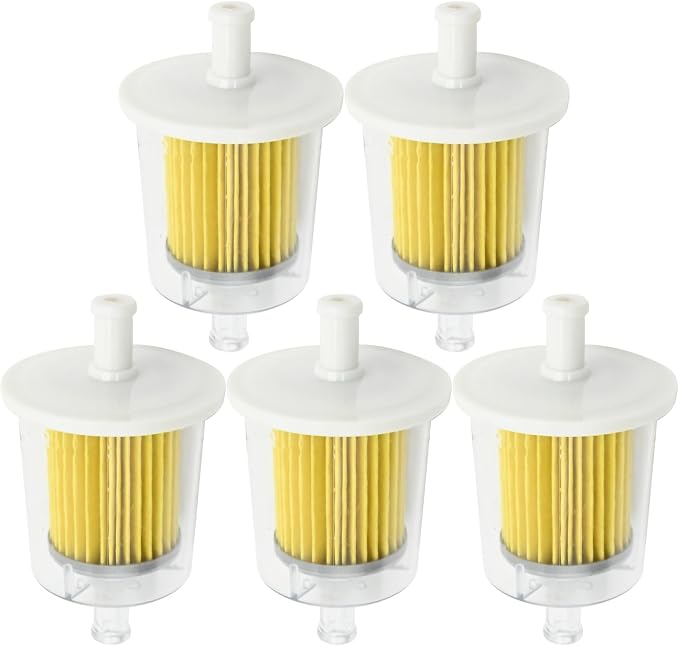 5 Pack 3/8" Universal Fuel Filters, Inline Gas Fuel Line - Image 5
