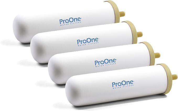 ProOne 9-Inch Gravity Water Filter Replacement G-Series 4-Pack by ProOneWaterFilters