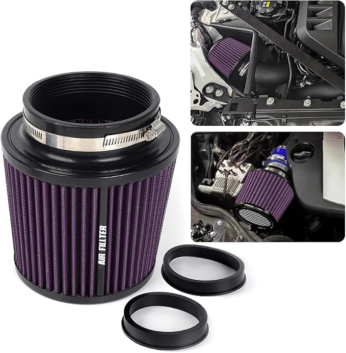3" 3.5" 4" Inlet Car Replacement Cold Air Intake Filter 76mm 89mm 102mm 3 Sizes - Image 7