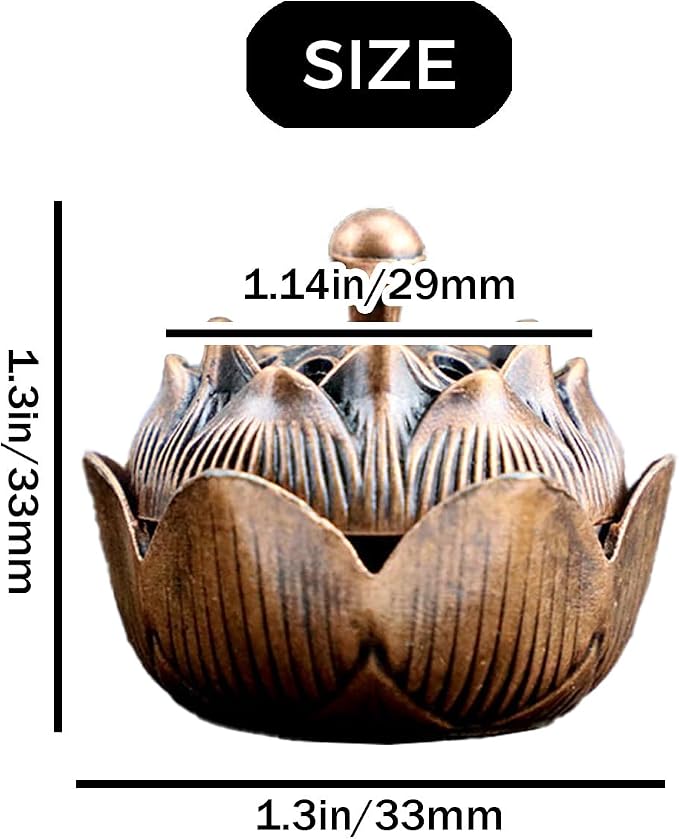 3 PCS Vintage Lotus Incense Holder - Image 6