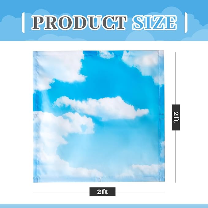 VIHOSE 6 Pcs 2 x 2 ft Fluorescent Light Covers - Image 2