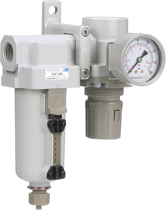 PneumaticPlus SAU420-N06G-MEP Compressed Air Filter Regulator Combo 3/4" NPT - Image 5