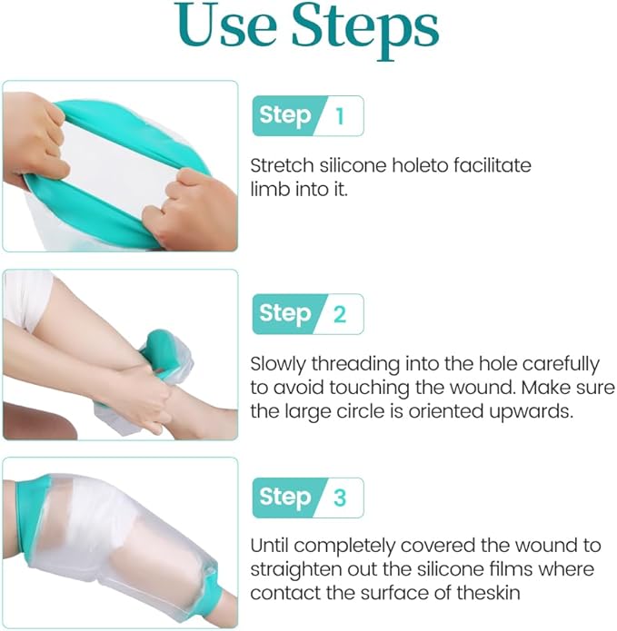 Cast Covers for Shower Leg, Waterproof Cast Cover for Showering