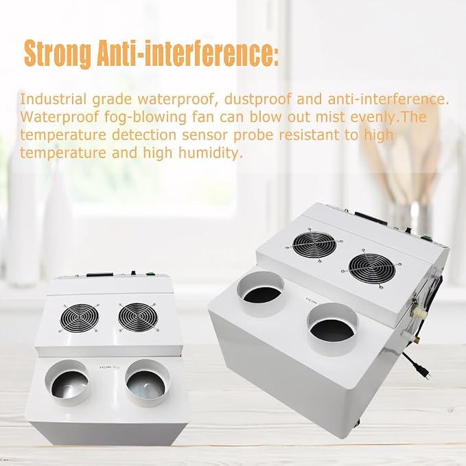 Commercial Ultrasonic Humidifier 12kg/h Portable Continuous Cool Mist Maker - Image 4