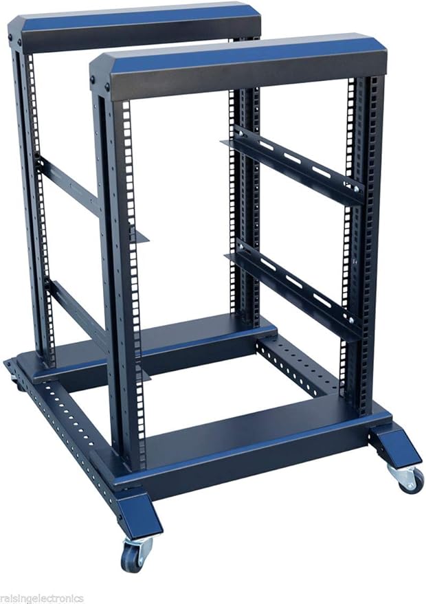 Raising Electronics Server Rack Open Frame Rack 4 Post 19 inch Adjustable - Image 2