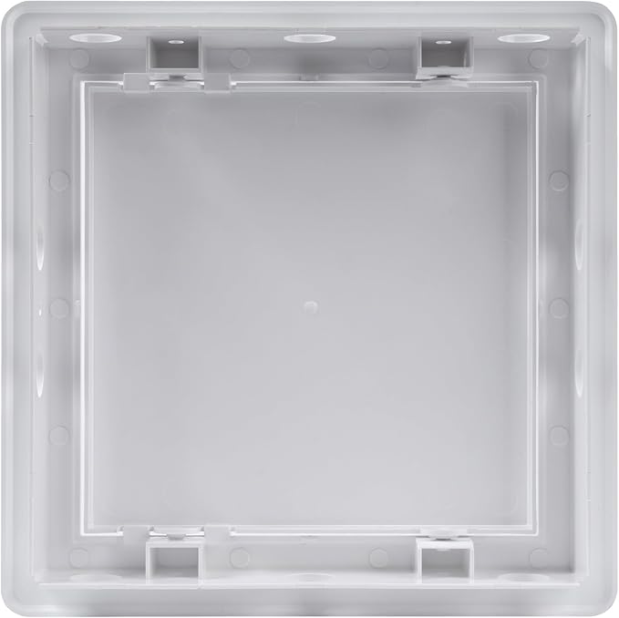 Vent Systems White ABS Plastic Access Panel 6 x 6 Inch (Opening) - Access Door for Drywall, Wall, Ceiling - Electrical, Plumbing Service Wall Hole Cover - Inspection Door - 6.6 x 6.6 Inch (Outer)