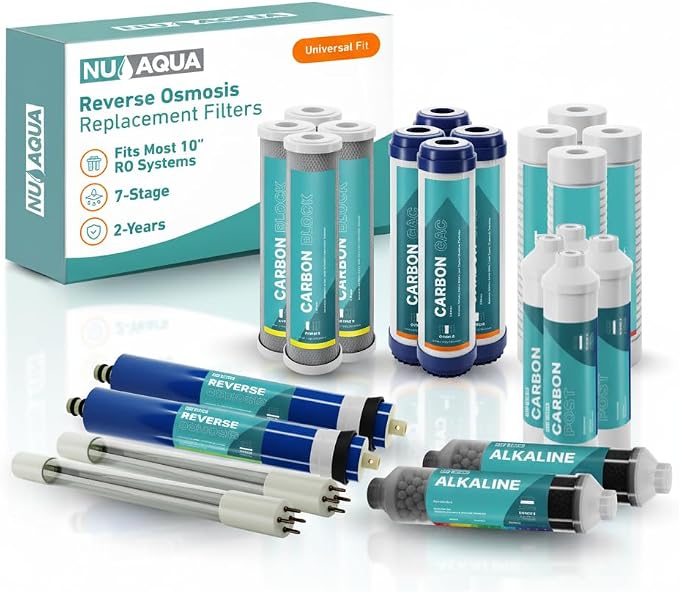 NU Aqua Reverse Osmosis Water Filter System Replacement Set by NUAqua