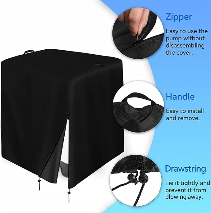COVER - Sand Filter Pump Cover, Ground Mounted Heavy Duty Fabric Pool Pump - Image 8