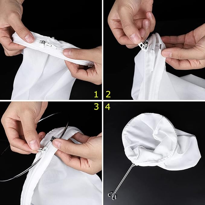 WMKGG Ultra Fine Mesh Strainer Bags, Reusable Mesh Filter Bags - Image 6