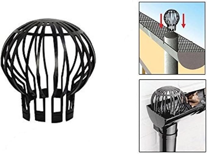 SagaSave Down Pipe, Roof Gutter Balloon Guard Filter Strainer, Plastic Downpipe - Image 3