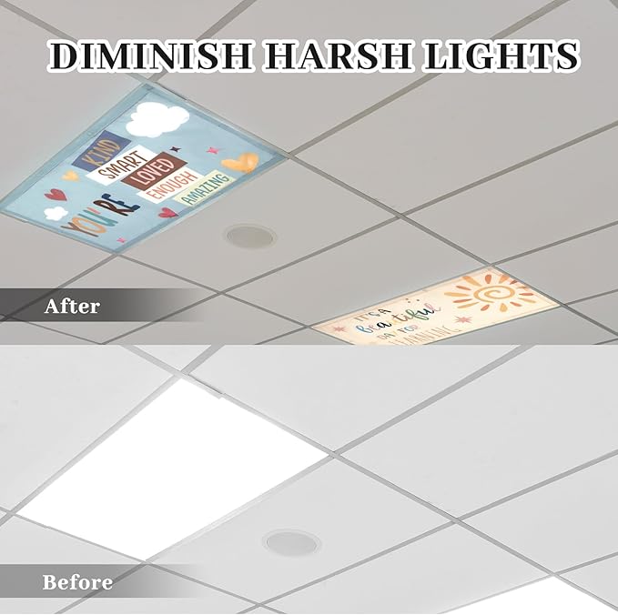 ROCEEI Pack of 4 Fluorescent Light Covers - Image 2